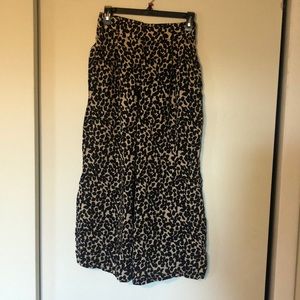 H&M Black and Tan Flare Pants